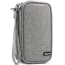 Boona 19cm*10.5cm Double-deck Digital Accessories Storage Bag USB Cable Charger U Dick Power Bank Organizer Bag