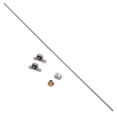 T8 1000mm Stainless Steel Lead Screw with Shaft Coupling and Mounting Support