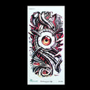 3D Big Mechanical Eye Designed Tattoo Sticker Waterproof Large Decal Paster