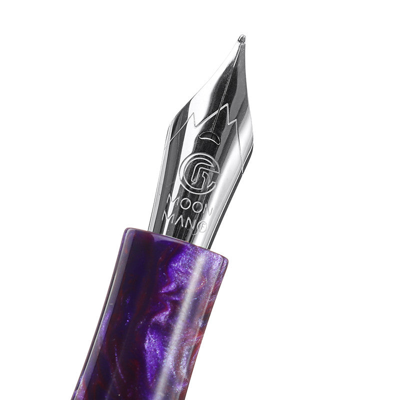 Moonman C1 Eye Dropper Filling Fountain Pen Fully Transparent Large-Capacity Ink Storing with Converter 0.6mm Nib Fashion Gift