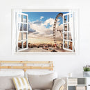 Miico FX82014 Ferris Wheel Landscape Wall Sticker Removable Sticker Window Printing Home Decoration Wall Sticker