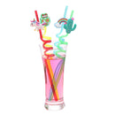 Honana Kitchen Drink Straw Cactus Cloud Owl Cartoon Styling Straw Birthday Party Restaurant Art Deco Sipper