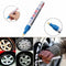 5Pcs Blue Color Tyre Permanent Paint Pen Tire Metal Outdoor Marking Ink Marker Trendy