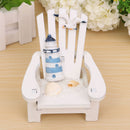 Mediterranean Style Wooden Mini Chairs Desktop Ornaments Home Garden Decoration Furnishings
