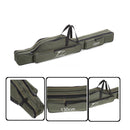 1.2M/1.3M Portable Folding Fishing Rod Bag Fish Pole Tools Storage Bag Holdall Case Carrier Holder