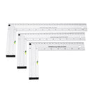 Drillpro 200/250/300mm 90 Degree Angle Ruler Aluminum Seat Woodworking Ruler With Horizontal Tube