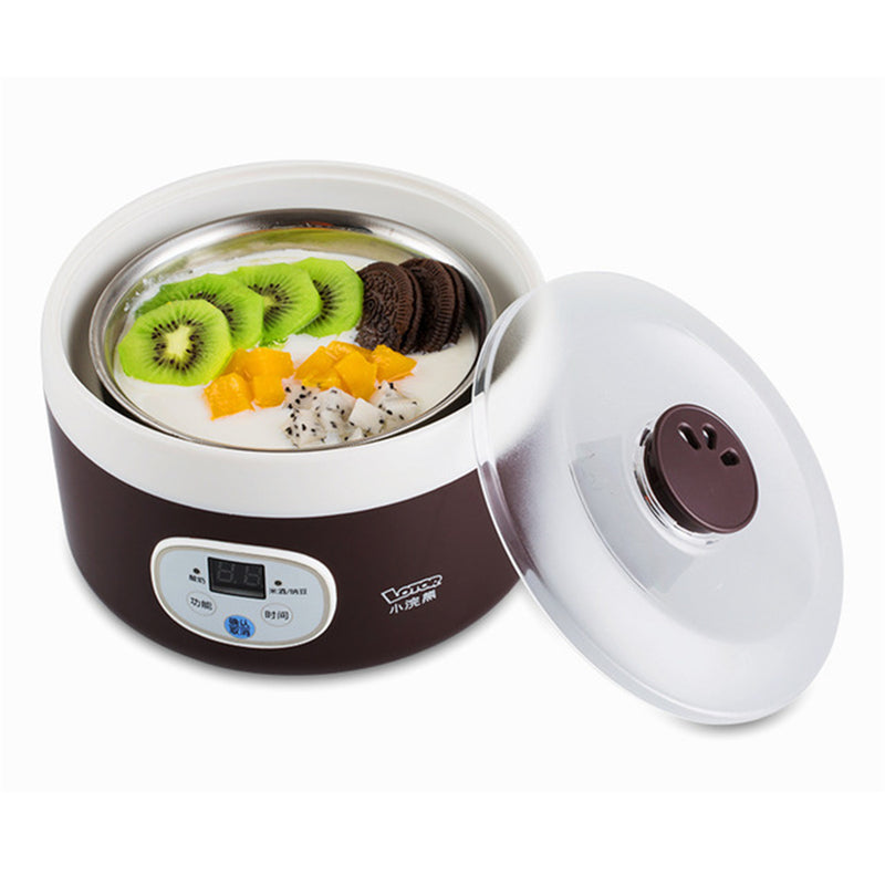 1L Mini Yogurt Machine Full Automatic Natto Rice Yoghurt Smart Machine With 4Pcs Glass Jar