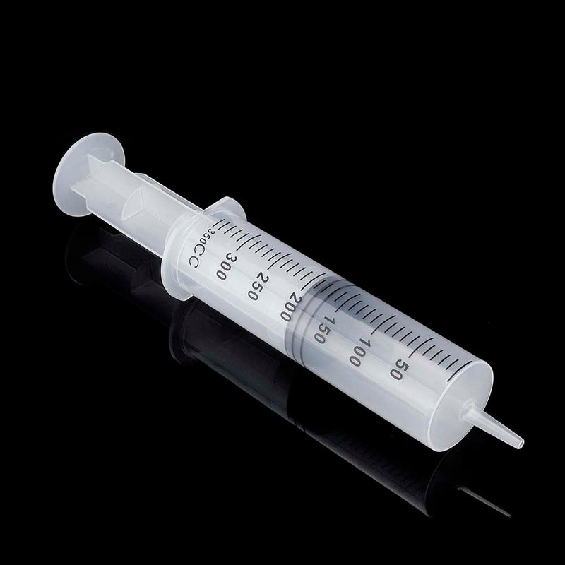 350ml Plastic Syringe with 1m Tubing for Refilling and Measuring Liquids Industrial Glue Applicator