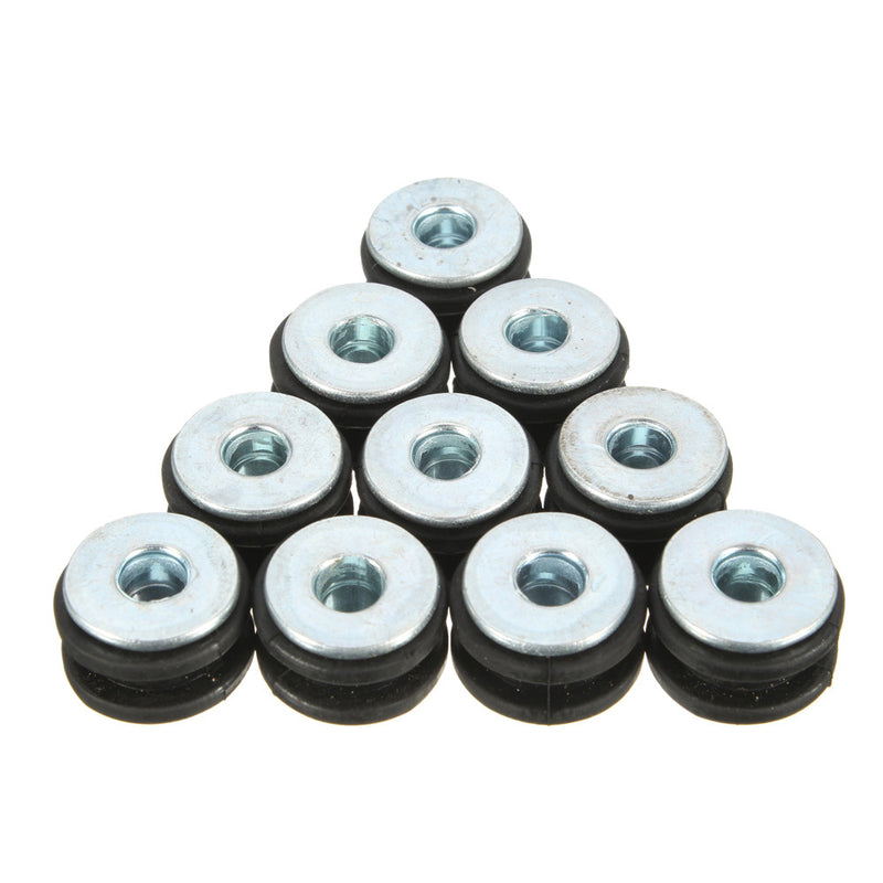 10pcs Motorcycle Rubber Grommets Bolt For Honda/Yamaha/Suzuki/Kawasaki Fairings