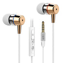 Inpher T50 Professional Wired Earphone Metal Heavy Bass Sound Quality Music 3.5mm In-Ear With Mic
