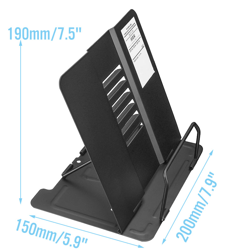 Foldable Cookery Book Stand Desk Reading Rest Textbook Display Holder Bookends