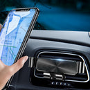 Bakee Metal Mini Gravity Linkage Automatic Lock Air Vent Car Phone Holder Car Mount for 4.0-6.5 Inch Smart Phone for iPhone 11 for Samsung Note 10 Xiaomi