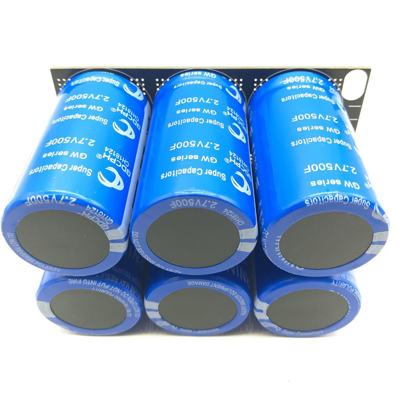 Super Farad Capacitor Automotive Electronic Rectifier 16v83f 2.7v500f Large Capacity Capacitor With Protection Board Double Row