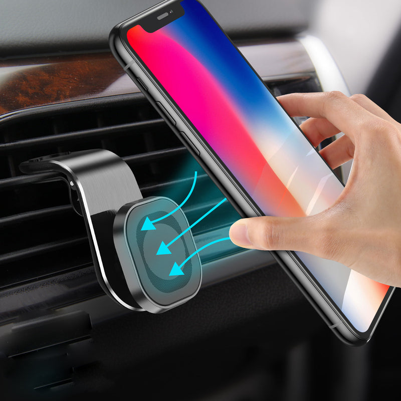 USLION Magnetic Adsorption Air Vent Car Phone Holder Car Mount 360 Rotation for 3.5-7.0 Inch Smart Phone for iPhone 11 for Samsung Note 10 Xiaomi Mi 9