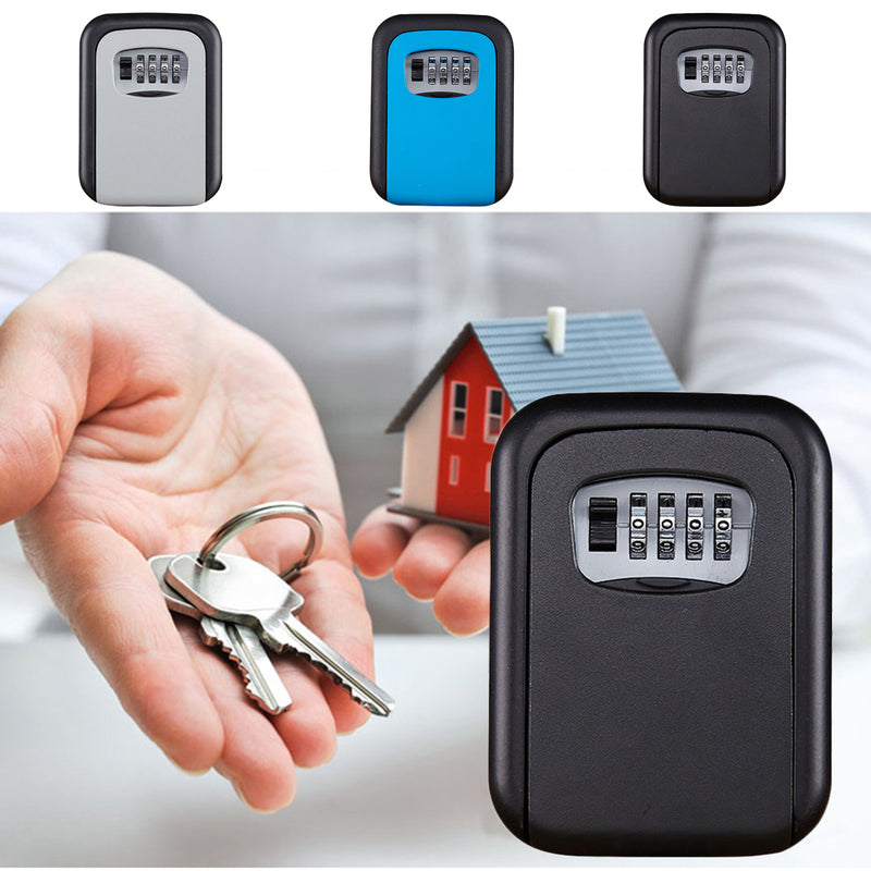 Larger Capacity Digit Code Lock Key Safe Box Outdoor Storage Case Wall Mounted Anti-theft