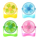 Rechargeable 7 inch Cooling Fan 5V Aluminum Leaf USB Fan Plastic Handy Small Desk Desktop Mini Fan