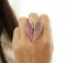 Vintage Inlaid Angelic Angel Wings Ring Elasticity Finger Rings for Women