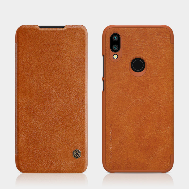 NILLKIN Flip Shockproof Card Slot Holder PU Leather Protective Case for Xiaomi Redimi 7