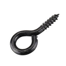44Pcs Screw Eyes Zinc Plated Self Tapping Thread Eye Bolt Ring Hooks With Expansion Pipe Black