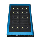 Ultrathin Solar Powered Battery Bank USB Solar Charger 20000mAh LED Light Dual USB Charger
