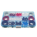 Beginner Tattoo Machine Supply Accessories Kit Silicone O-rings Grommets Needle Complete Set