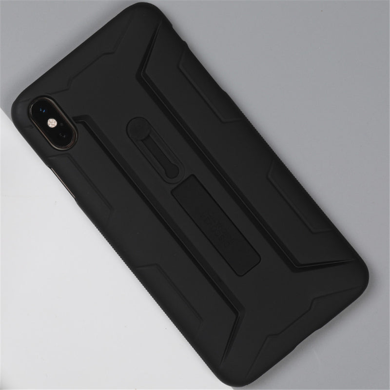 NILLKIN Matte Hidden Finger Ring Holder Shockproof Back Cover Protective Case for iPhone XS MAX