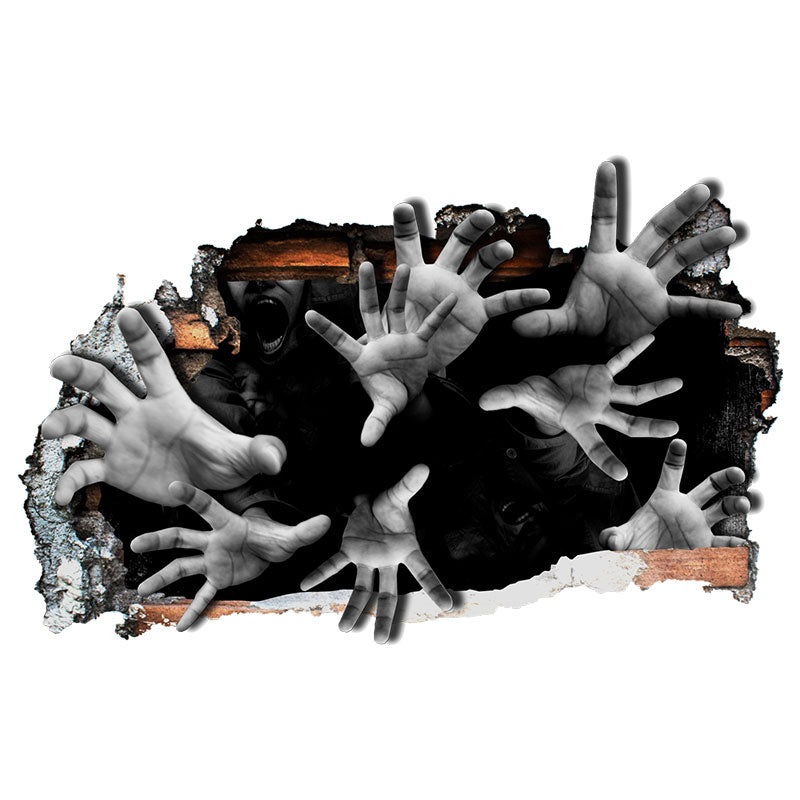 Miico FX64099 Halloween Sticker 3D Horror Sticker Removable Wall Sticker Room Decoration