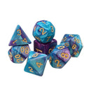 42Pcs 6Set Acrylic Polyhedral Dice Multi-side Dice Set With Bag For DND RPG MTG Role Playing Board Game