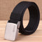 125cm ENNIU TB56 3.8cm Canvas Tactical Belt Quick Release Inserting Buckle Leisure Belt