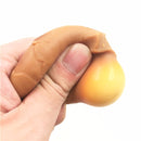 Brown Rice Cake Squishy Squeeze Stretch Stress Reliever Slowing Rising Toy Gift Phone Bag Strap