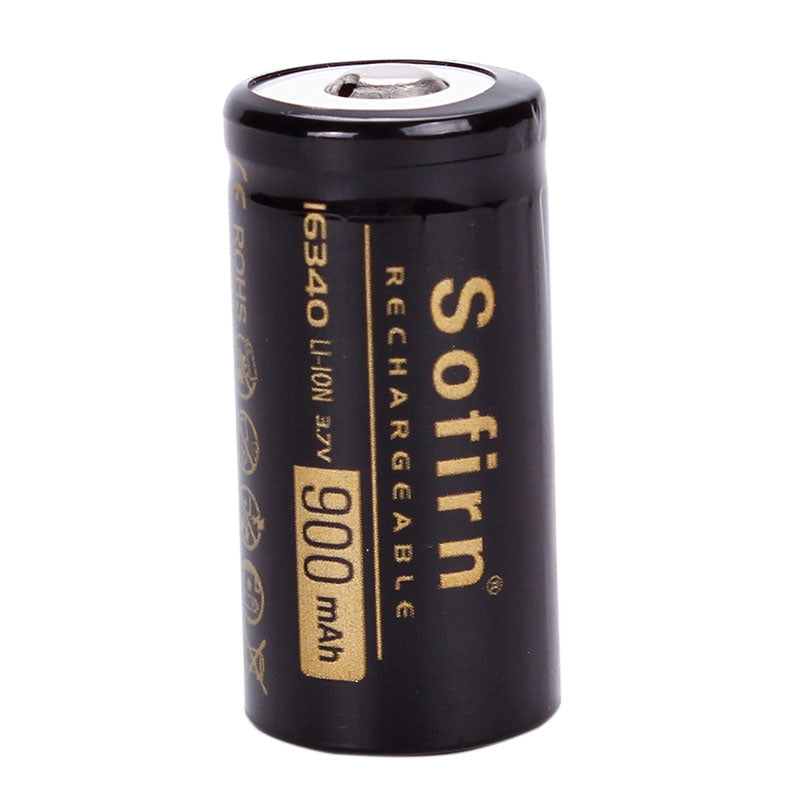 2Pcs Sofirn 16340 Battery 3.7v 900mAh Li-ion Battery Rechargeable Battery