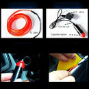 1M Flexible Neon EL Wire Light Atmosphere Car Strips Lamp Interior Decoration Strips Lighting + DC12V Driver
