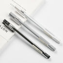 XIAOMI Ecosystem Deli A025B-01 12 Pcs/box Full Needle 0.38mm 0.5mm Gel Pen Transparent Barrels Black Ink Simple Writing Signing Pens Office School Supplies