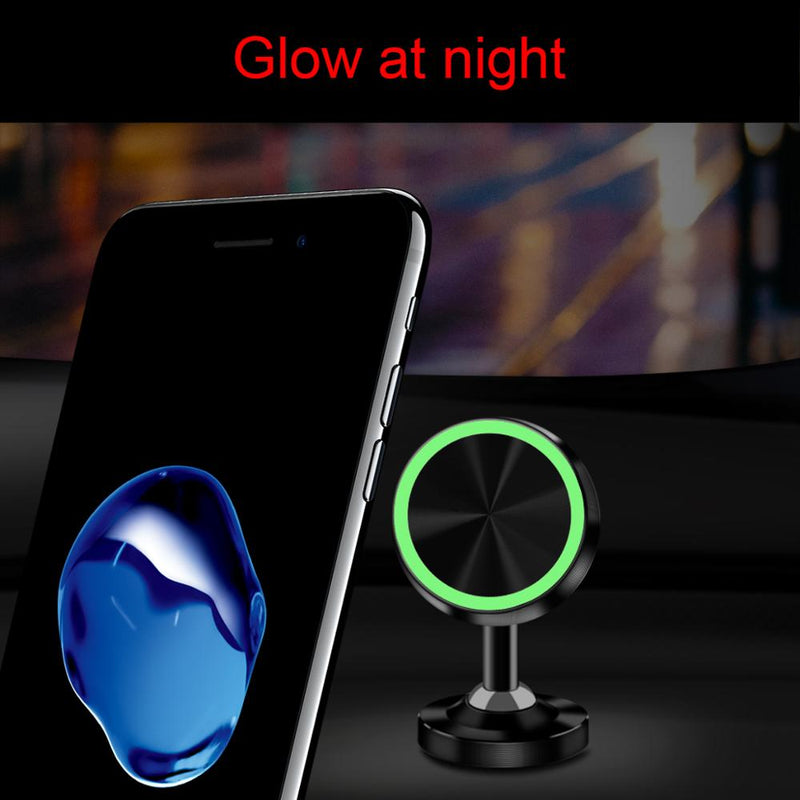 FONKEN Luminous Magnetic Dashboard Car Mount Car Phone Holder 360 Degree Rotation For 4.0-6.5 Inch Smart Phone