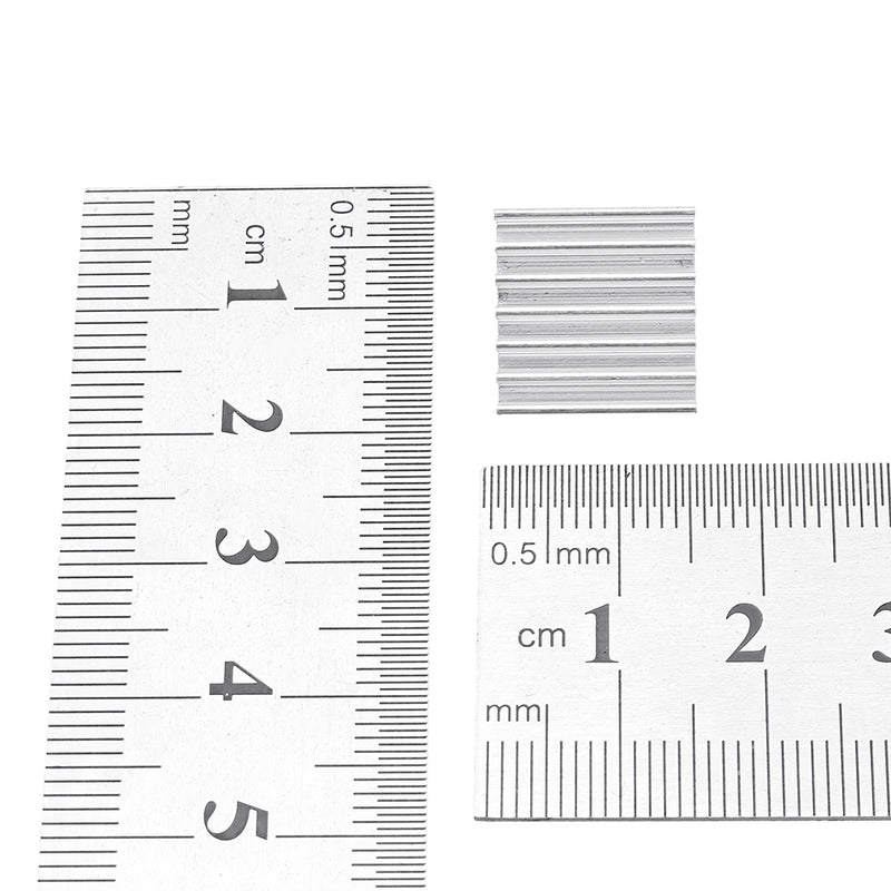 300Pcs 14x14x4mm Aluminum Radiator Chip Heat Sink