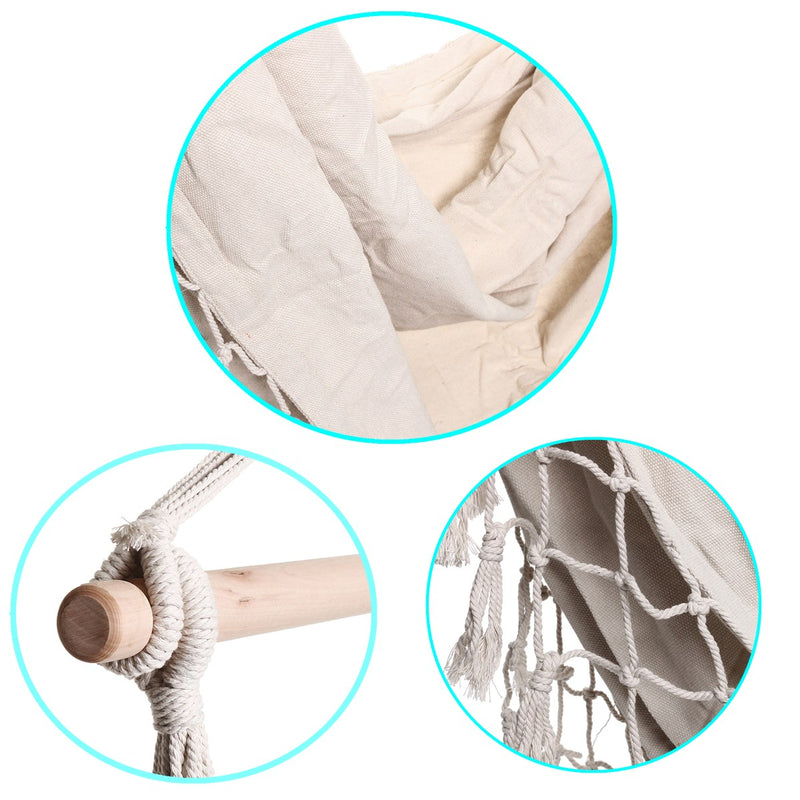 Hammock Chair Hammocks Hanging Swing Seat Bed Indoor Outdoor Garden Yard Tassel