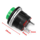 Wendao R13-507 125V 6A 16mm No Lock Self-reset Switch Push Button OFF/ON 10pcs