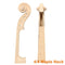Hand Carved Maple Wood Violin Neck for 4/4 Full Size Violin Parts