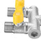 1/2'' Garden Hose Maniford Quick Connector 2 Outlet Two Way Splitter Valve Adapter Hose Connector Splitter for Washing Machine Faucet
