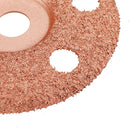 Drillpro 4 Inch See Through Wood Carving Disc Tungsten Carbide Coating Shaping Disc for Angle Grinder