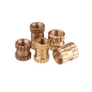 Suleve MXBN2 500Pcs M2/M2.5/M3 Metric Threaded Brass Knurl Round Insert Nut Assortment Set