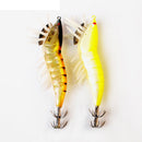 SRP-02-4.0g 92mm Luminous Double Hook Shrimp Fishing Lure Fishing Hard Prawn Lure Bait Night Light