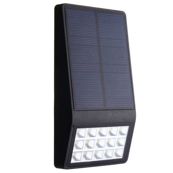 Solar Powered 15 LED PIR Motion Sensor Wall Light Outdoor Garden Waterproof Security Lamp