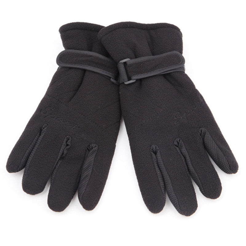 Aotu Outdoor Hiking Gloves Three Layer Thickening Windproof Soft Winter Warm Unisex Wrist Mitten