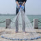 ZANLURE 2.4M/3.6M Throw Cast Net Nylon Monofilament Net Iron Nickel Plating Sinker Sea Fishing Net