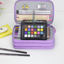 Multifunctional 52 Holes 3 Layers Pencil Case Pencil Curtain Sketch Colored Pencils Bag School Art Painting Supplies