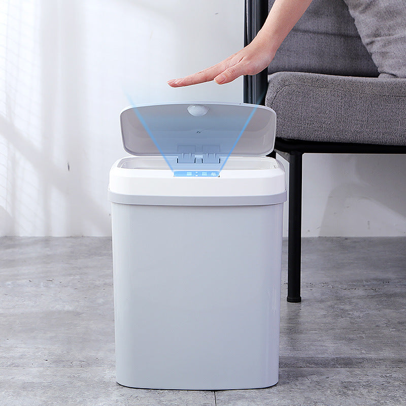 Meixun PD-6008 15L Intelligent Inductive Trash Can Inductive Open Waste Bins For Office Home Bathroom Kitchen Battery Powered