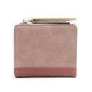Frosted Wallet Short Zipper Foldable Wallet Retro Mini Coin Purse Student