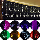 KCASA 2.5M 110-220V LED Star String Lights LED Fairy Light for Festival Christmas Curtain Decoration