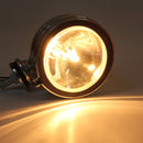 6 Inch Car Spotlight Spot Fog Lights with H3 Halogen Bulb Amber Super Bright Black/Silver Shell